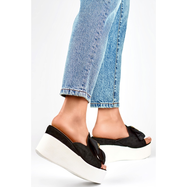 Klapki Damskie Czarne 8082B 1