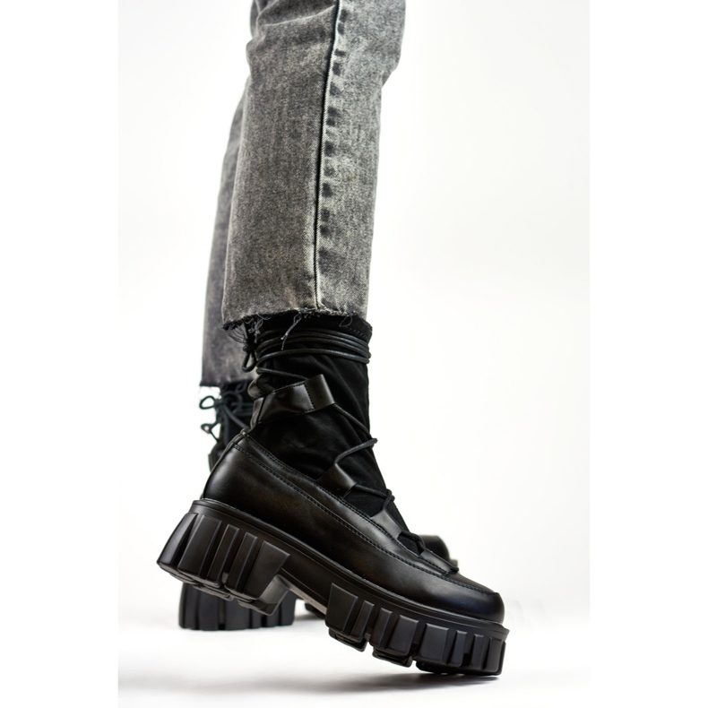 Botki Model Y2109B Black - PRIMO czarne 2
