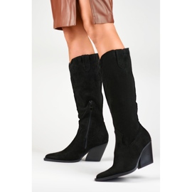 Kozaki Model 16812B Black - PRIMO czarne 2