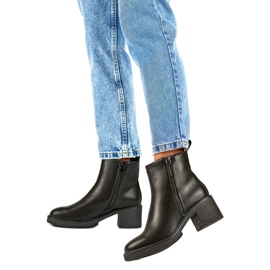 Botki Model MS2079B Black - PRIMO czarne 1