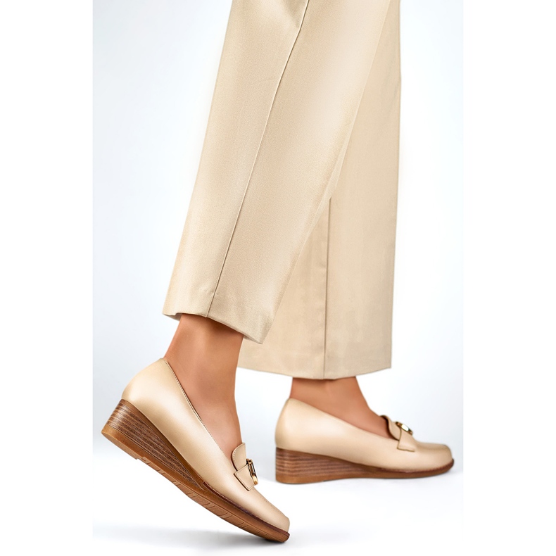 Półbuty Model 24-58286BE beżowy 1