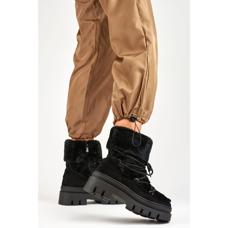 Śniegowce Model XH9370-1-B Black - PRIMO czarne 2