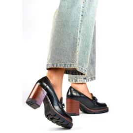 Czółenka Damskie 24-2-12278B czarne 1