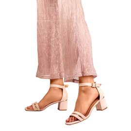 Sandały Model 7212P Pink - PRIMO różowe 1