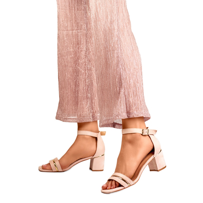 Sandały Model 7212P Pink - PRIMO różowe 1