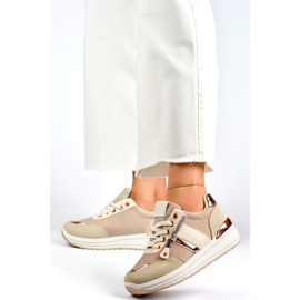 Buty Sportowe Model 9053-SP-BE beżowy 1