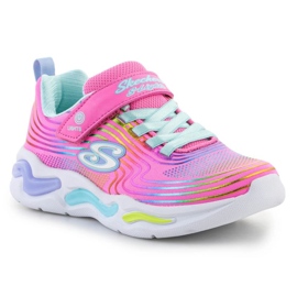 Buty Skechers S-Lights Wavy Beams  302338L-PKMT różowe 1
