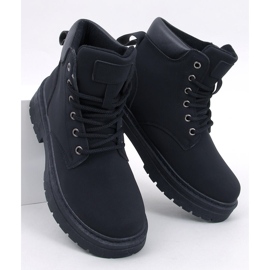 Traperki damskie timberki Kellers Black czarne 1