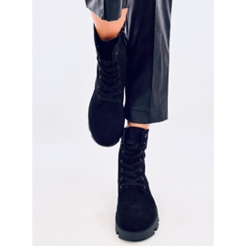 Botki workery zamszowe Pansy Black czarne 1