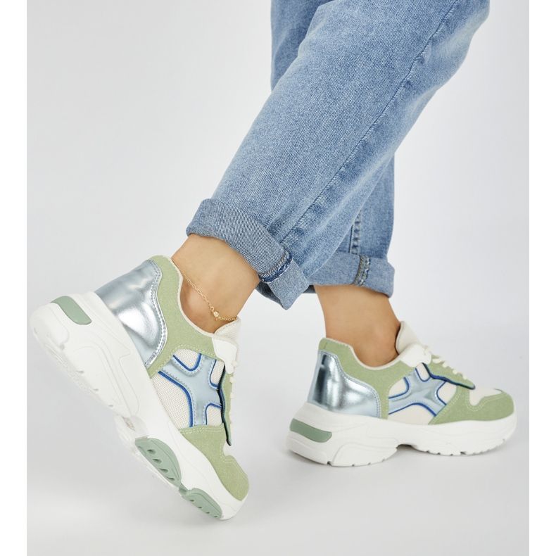 Seastar Sneakersy damskie zielone 2