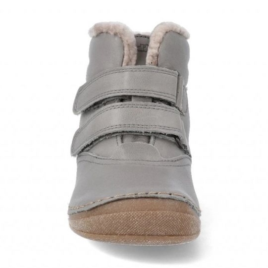 Buty ocieplane Froddo na rzepy zimowe (G2110113-4) szare 1