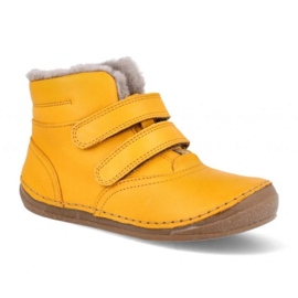 Buty ocieplane Froddo na rzepy zimowe (G2110113-7) żółte 1