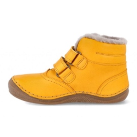 Buty ocieplane Froddo na rzepy zimowe (G2110113-7) żółte 2