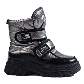 W. Potocki Ciepłe śniegowce damskie Potocki szare 1