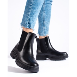 W. Potocki Botki damskie sztyblety czarne Potocki 1