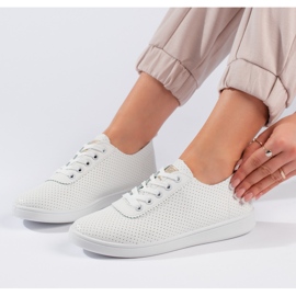 Seastar Białe sznurowane półbuty damskie 2