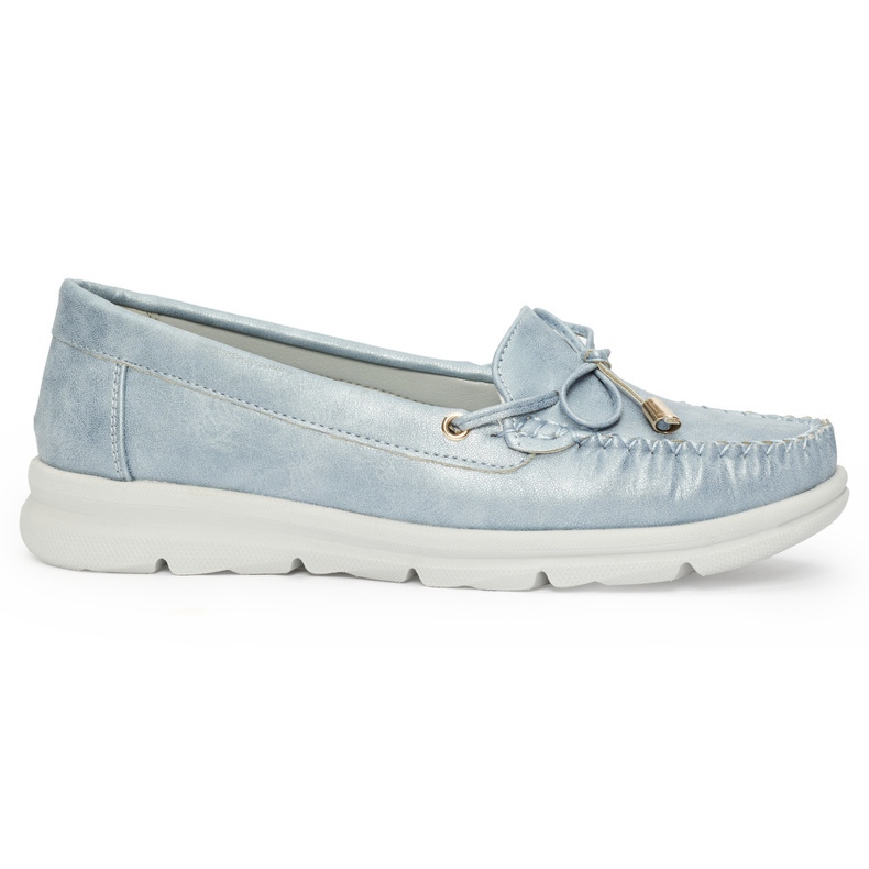 Seastar Niebieskie wygodne mokasyny ze skóry ekologicznej 2