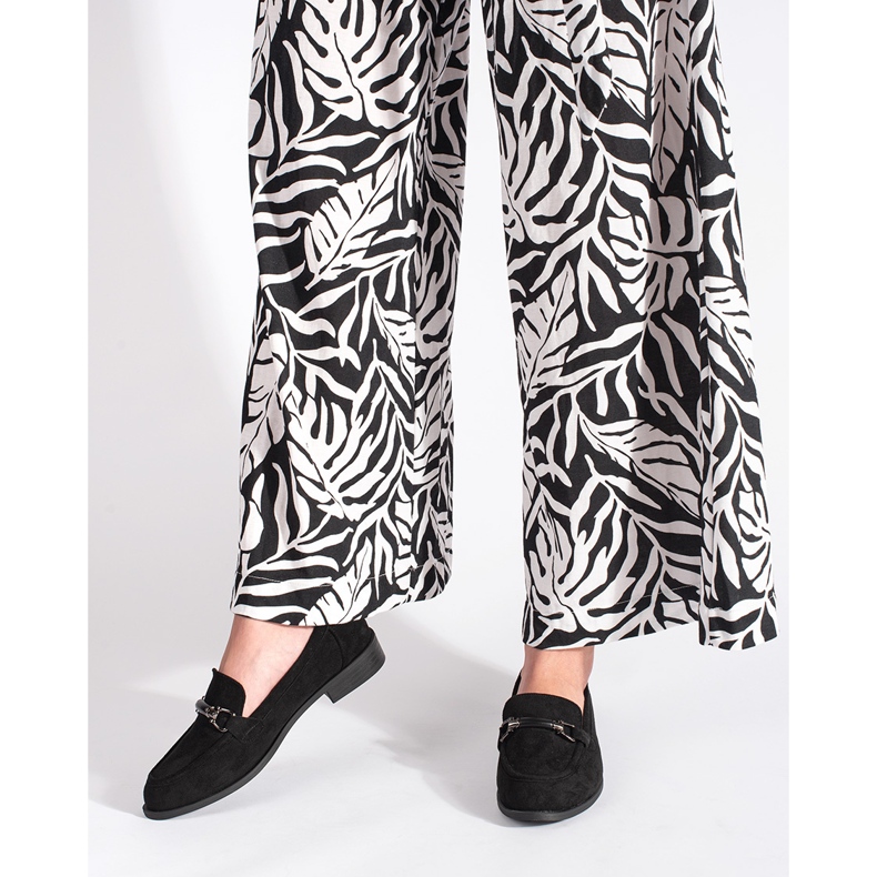 Goodin Klasyczne czarne mokasyny zamszowe 1