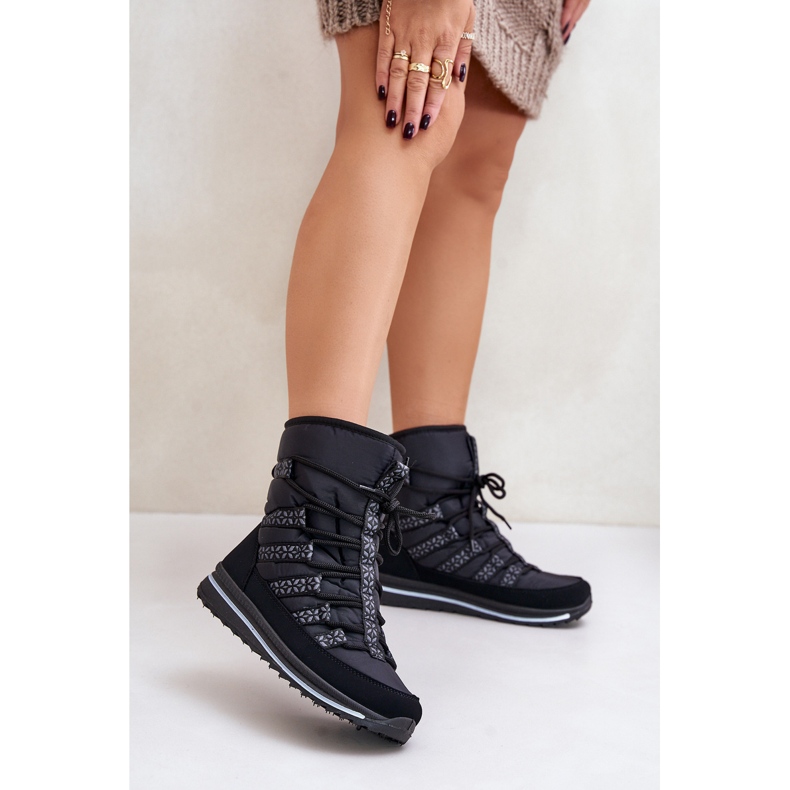 Śniegowce Damskie Progress PROGJ-20-02 Czarne 2