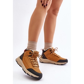 Buty Trekkingowe Damskie Ocieplane McKeylor 14011 Camel beżowy 2