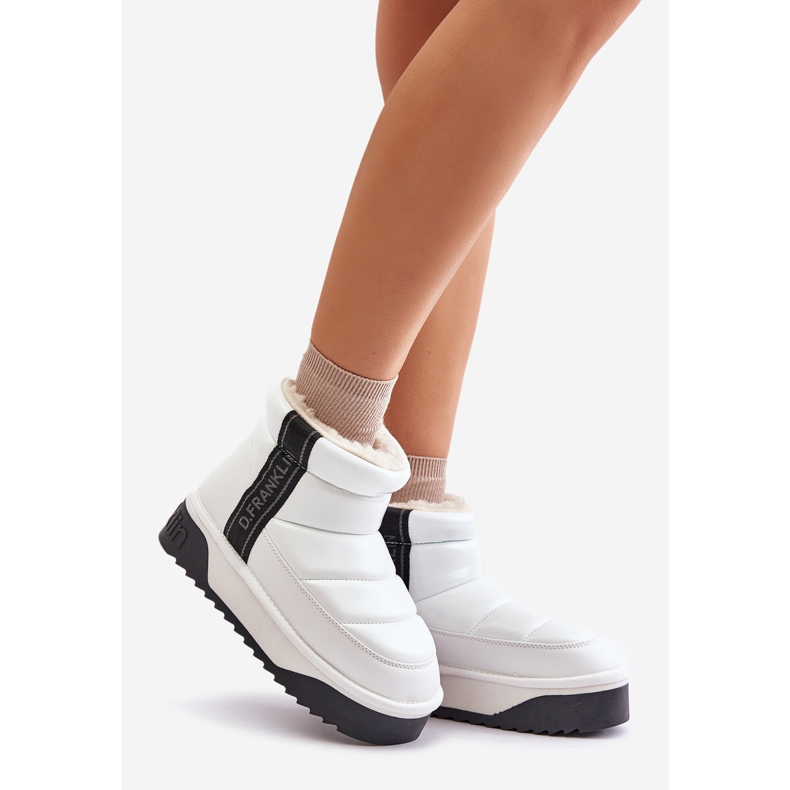 Niskie Śniegowce Na Grubej Podeszwie D.Franklin DFSH371011 Białe 1