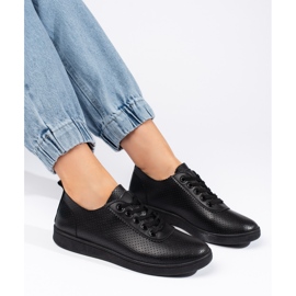 Seastar Czarne sznurowane półbuty damskie 1