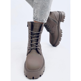 Botki sznurowane Tamar Green zielone 1