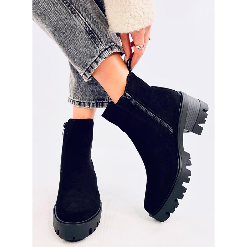 Sztyblety na obcasie Ragga Black czarne 1