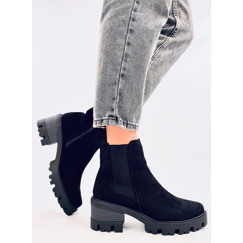 Sztyblety na obcasie Ragga Black czarne 2