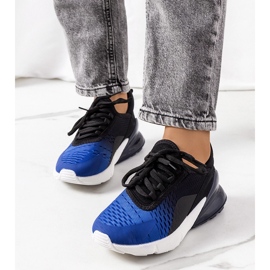 Granatowe sneakersy sportowe Glaner czarne 2