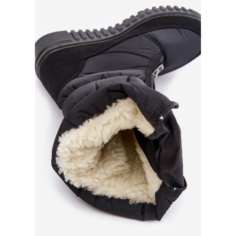 Ciepłe Śniegowce Damskie Progress PROGJ-24-149 Czarne 2