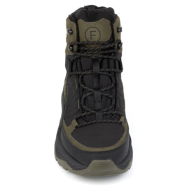 Trekkingi męskie buty zimowe za kostkę wysokie Filippo MTR6654/24 khaki zielone 1