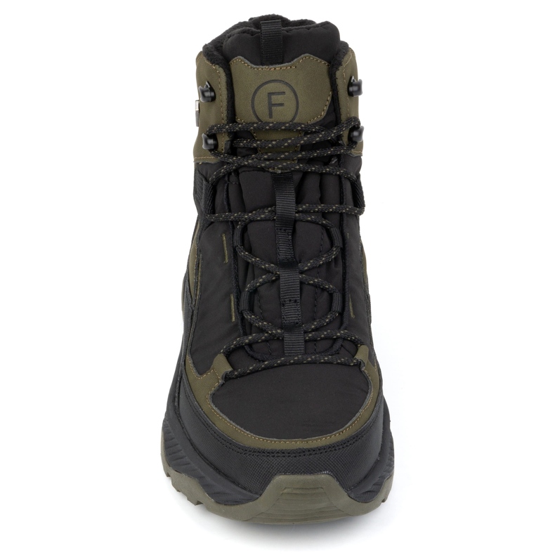 Trekkingi męskie buty zimowe za kostkę wysokie Filippo MTR6654/24 khaki zielone 1