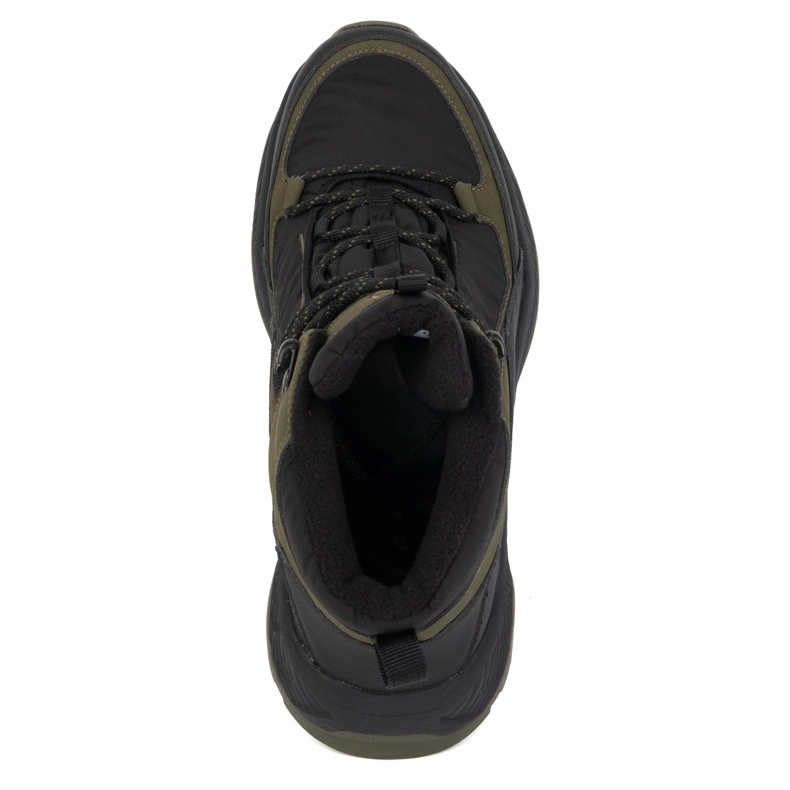 Trekkingi męskie buty zimowe za kostkę wysokie Filippo MTR6654/24 khaki zielone 2