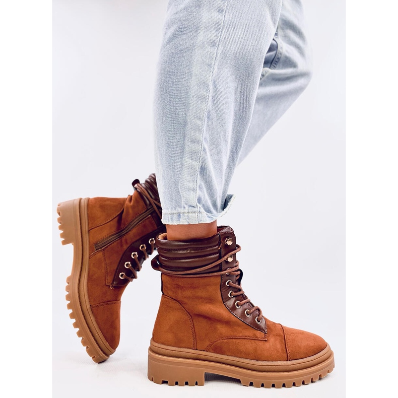 Workery damskie Gaba Camel brązowe 2