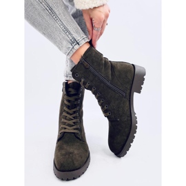 Workery sznurowane Bente Green zielone 2