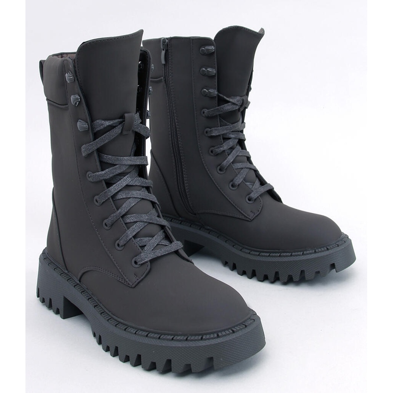 Workery sznurowane Tamas Khaki zielone 1