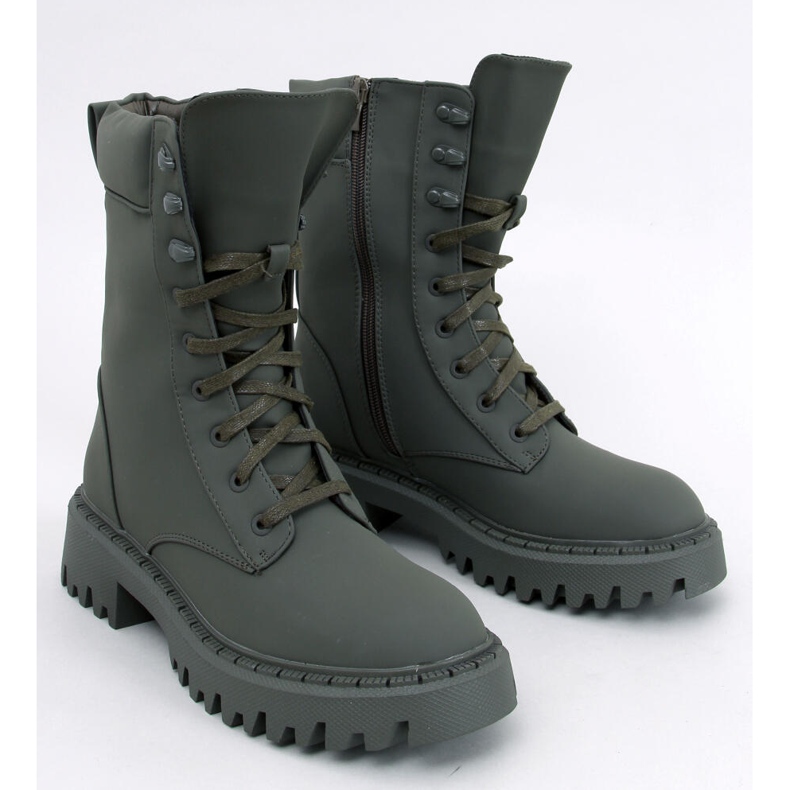 Workery sznurowane Tamas Green zielone 1