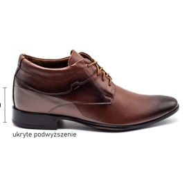 Lukas Buty męskie podwyższające 300LU brązowe 8