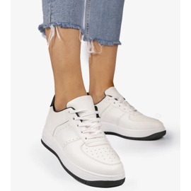 Biało-czarne klasyczne trampki BL3619-SP białe 2