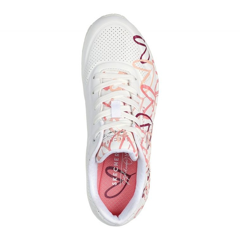 Buty Skechers Uno Spread The Love 155507-WCRL białe 1