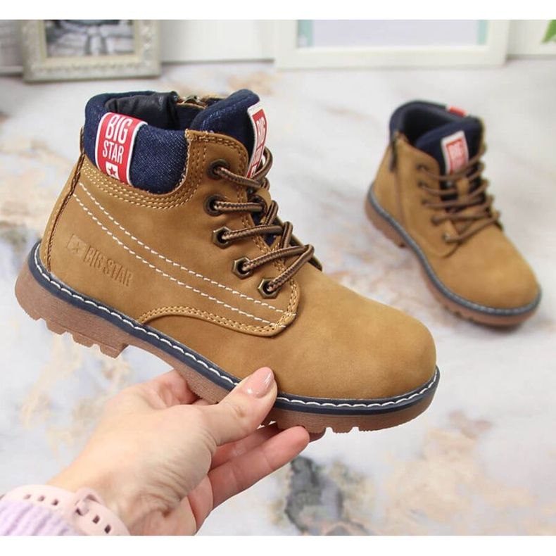 Trapery ocieplane Big Star  INT1789 brązowe 1