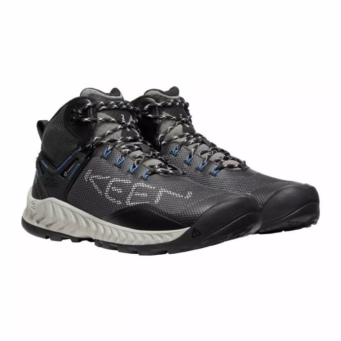 Buty KEEN Nxis Evo Mid Wp MAGNET/BRIGHT Cobalt KE-1026108 czarne 1