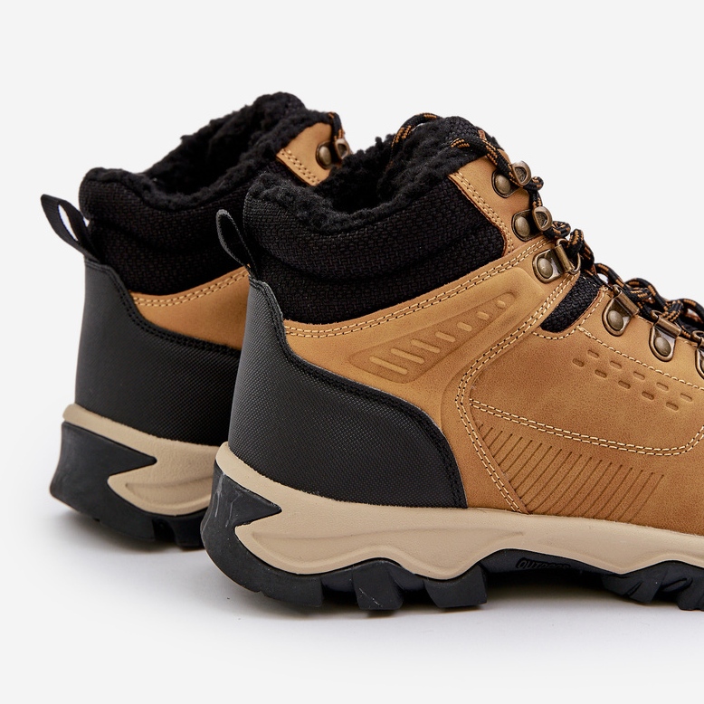 Ocieplane Buty Trekkingowe Męskie Camel Loreinae brązowe 2