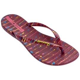 Japonki Ipanema Wave Art Fem W 26287-20868 czerwone 1
