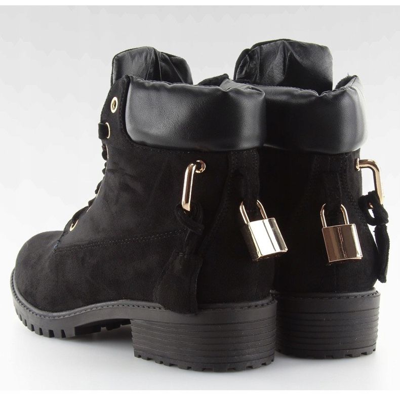 Timberki damskie czarne AT-0623-L Black 2