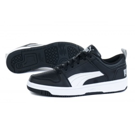 Buty Puma Rebound Layup Lo Sl Jr 370490 02 czarne 1