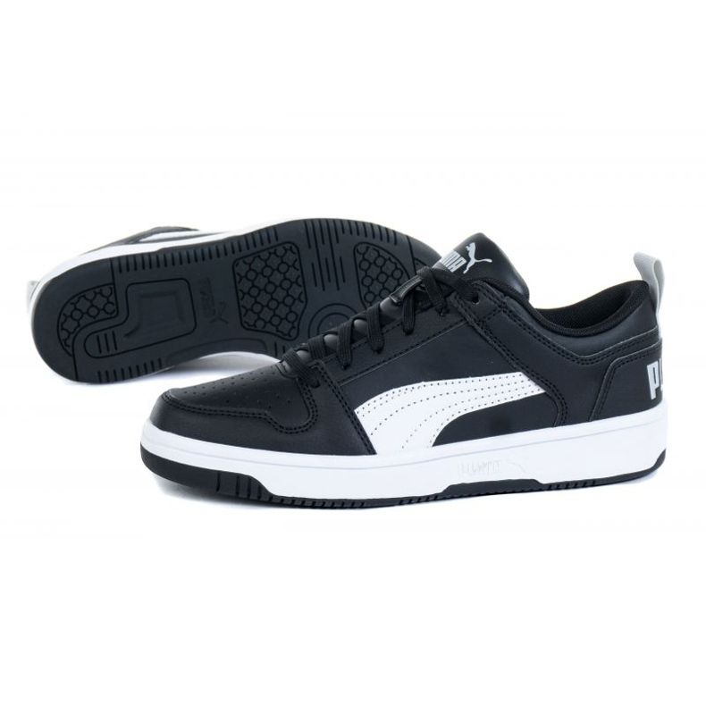 Buty Puma Rebound Layup Lo Sl Jr 370490 02 czarne 1