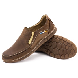 Olivier Buty męskie slip-on 283GT brązowe 4