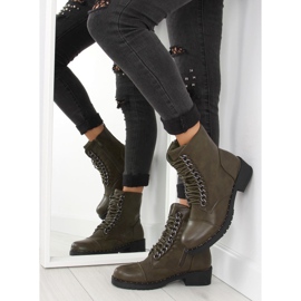 Workery damskie zielone 30716 green 2